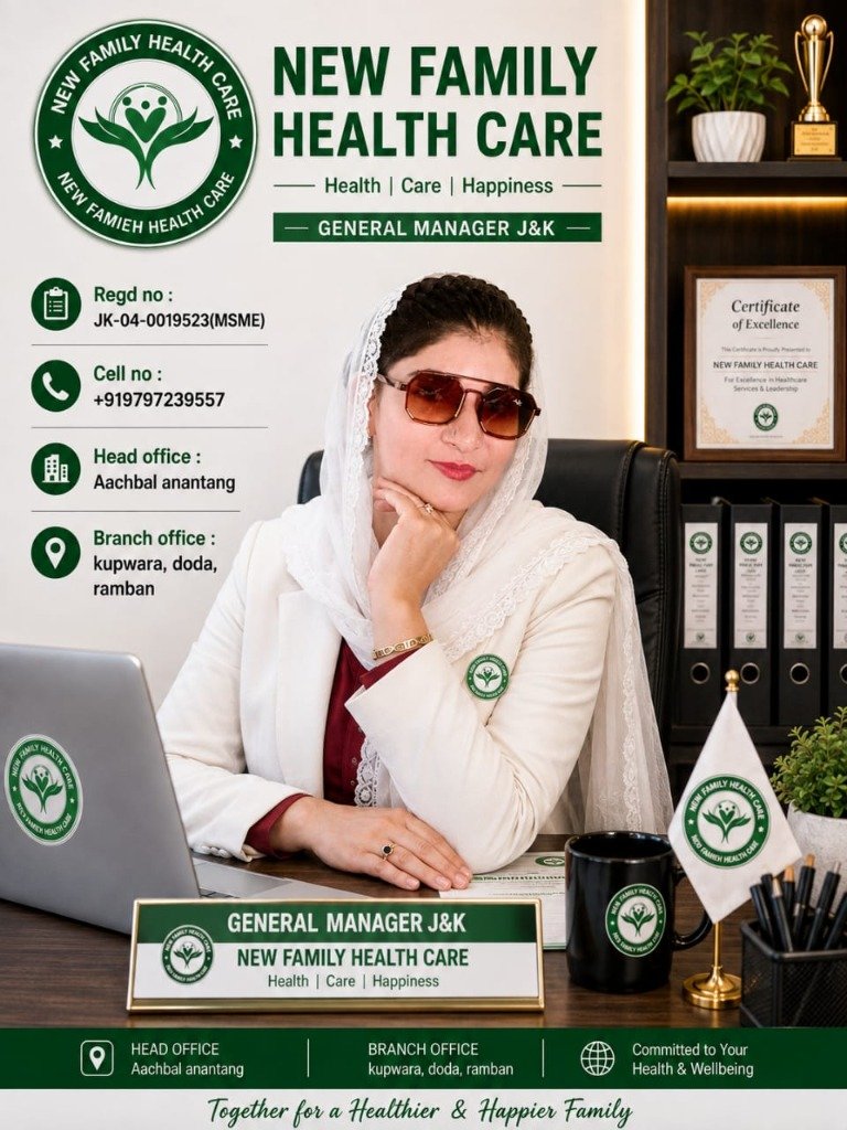 General Manager J&K - New Family Health Care
