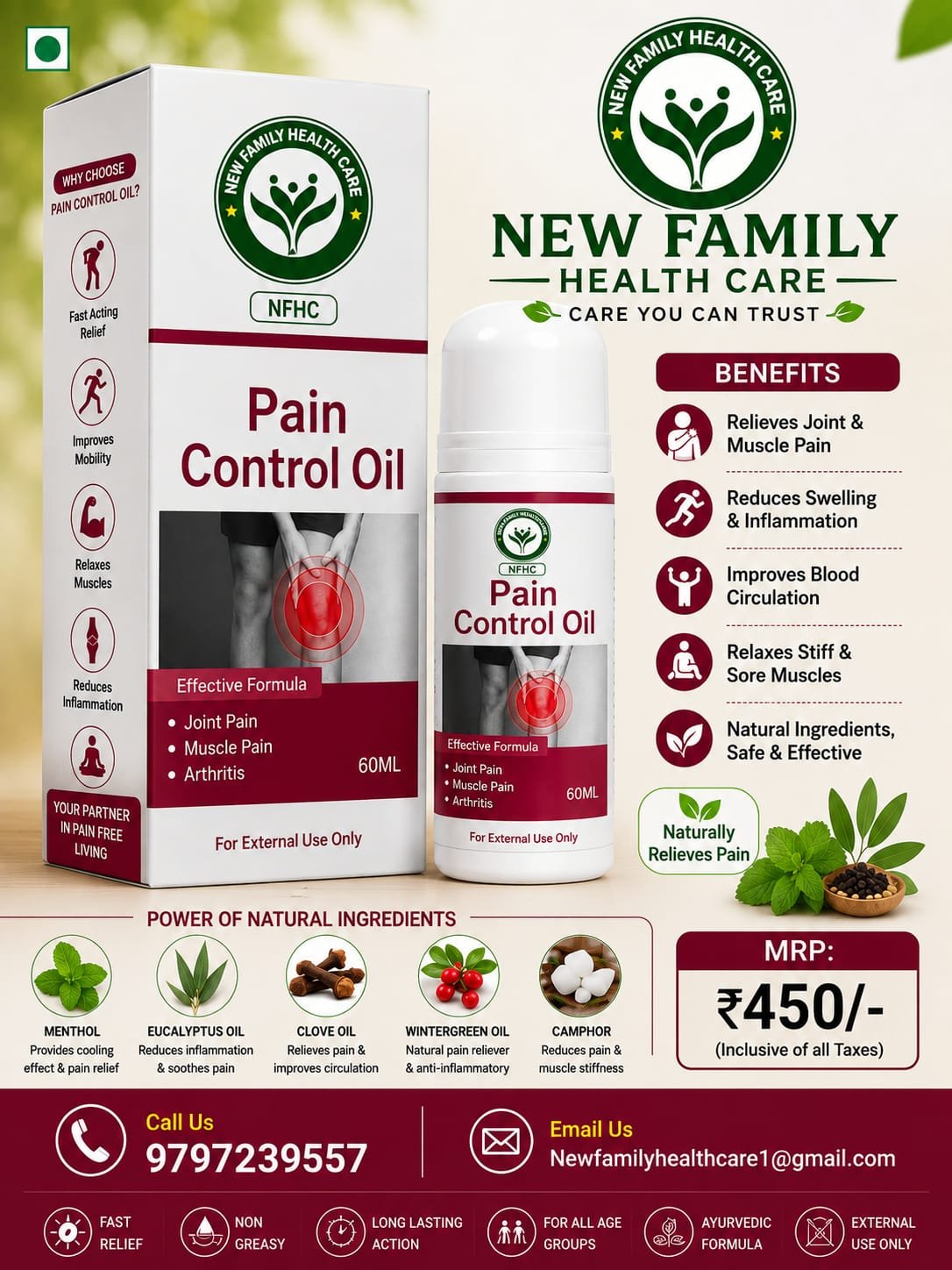 Pain Control Oil